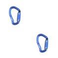 thumbnail image 1 of Yuarrent Mosquetón Camping al aire libre Senderismo Mochilero Hebilla Bolsillo portátil Anillo en D Llavero de seguridad Ascender Espeleología Cordón Azul 2piezas Yuarrent CBP214189, 1 of 1