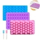 thumbnail image 5 of Moldes de silicona para gomitas de ositos, mini moldes para dulces para niños con goteros, forma de donut de dinosaurio y corazón, molde para pastel de fácil liberación, 5 of 8