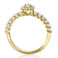 thumbnail image 3 of Pompeii 1 1/4Ct Marquise Halo Diamond Engagement Wedding Ring Set White or Yellow Gold, 3 of 4