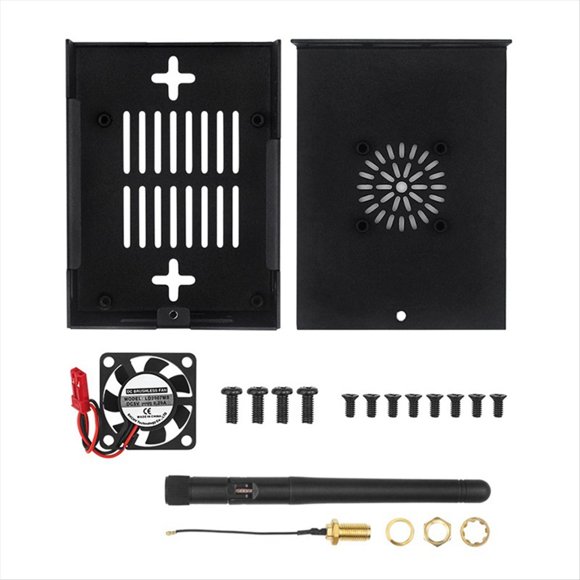 Para 5 Pro Carcasa de Aleación de Aluminio Carcasa Metálica con Ventilador de Refrigeración para Accesorios 5 Pro (con Antena)