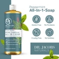thumbnail image 6 of Dr. Jacobs Naturals Peppermint Castile Soap All-In-One Cleaner Plant-Based Formula, 32 Fl. Oz. 3-Pack, 6 of 10
