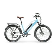 XPRIT Urban Basic Electric Bike (500W Motor, 48V/13Ah Battery, 28mph Top Speed, 37 miles Average Mileage), Overcast