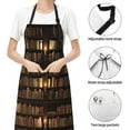thumbnail image 6 of Picia Bookshelves Waterproof Apron for Unisex Adult - Adjustable Bib Apron with Pockets, Ideal for Cooking, Gardening, Painting, and Household Chores, 6 of 9