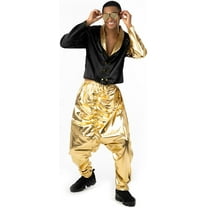 Morph Mens 1990s Gold Rapper Costume Adult Rap MC Fancy Dress Halloween Multi-color XL