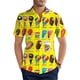thumbnail image 5 of Camisa hawaiana informal con estampado 3D de helado para hombre, camisa de manga corta, divertida, de verano, transpirable, 5 of 5