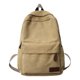 thumbnail image 2 of Mochilas de lona de color negro liso, bolsas de ocio o viaje de 100% algodón, paquetes de gran capacidad Unisex, mochilas escolares sencillas a la moda Fivean unisex, 2 of 2