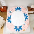 thumbnail image 5 of Feelyou Pink Blue Robot Queen Sheet Sets, Teens Kids Boys Girls Bed Set, 4-Piece, 5 of 7