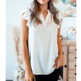 thumbnail image 2 of Blusa de verano, blusa para mujer, blusa sin mangas, blusa con cuello en V, compacta y ligera, 2 of 8
