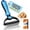 Blue, variant on 2026 New Double-Sided Deshedding Dematting Tool, Undercoat Rake for Dogs & Cats, Extra-Wide Dog Grooming Brush & Deshedder Comb for Long Hair (Blue)