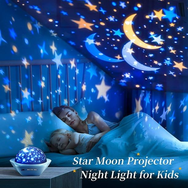Star Sky Projector - Double Child Night Light Led Star Projector Lamp 360  degrés Rotation, Galaxy Projecteur Plafond Bébé Night Light pour chambre à  coucher Décor