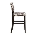 thumbnail image 3 of Linon Corey 30" Cow Print Bar Stool with Frame in Dark Espresso Wood, 3 of 12