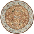 thumbnail image 5 of SAFAVIEH Bergama Michayla Traditional Wool Area Rug, Brown/Blue, 3' x 5', 5 of 10