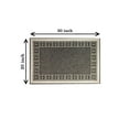 thumbnail image 3 of Stair Treads Non-Slip Landing Mat - Skid Resistant Rubber Back Landing Rug - Beautiful Design Landing Mat Stair runner for Bottom of Stairs - Floormat - Doormat (20" x 30") Emmy Gray, 3 of 6
