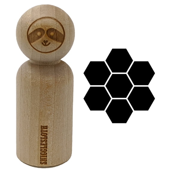 Bee Honeycomb Solid Rubber Stamp for Scrapbooking Crafting Stamping - Small 3/4 Inch