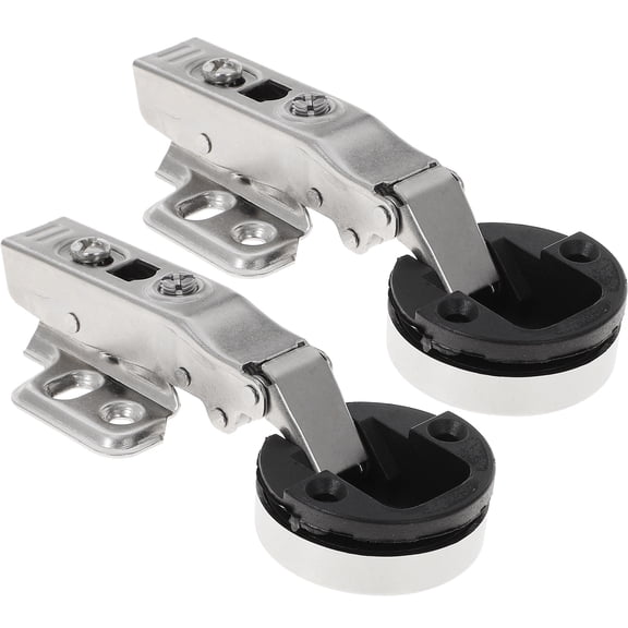 CHICHUMID Cold Rolled Steel Glass Door Hinge Quiet Closing for Home 2Pcs