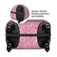 thumbnail image 5 of Wukai Glitter Pink Elastic Luggage Cover: Personalized Protection for Your Suitcase - Fits 19~29-inch, Washable & Durable Travel Companion-X-Large, 5 of 8
