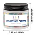 BONINGGG Chewable Toothpaste Tablets Natural Paste Tabs Fluoride Earth