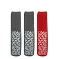 thumbnail image 2 of Pack of 3 Pairs - XXXL Non-Skid Bariatric Extra Wide Slipper Socks for People with Swollen feet Diabetes & Edema (2 Grey 1 Red), 2 of 6