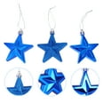 thumbnail image 3 of Gymnture christmas 18Pcs Hanging Star Ornament Shatterproof Wedding Christmas Tree Decoration Blue, 3 of 10