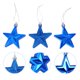 thumbnail image 3 of 18 piezas elegantes estrellas de cinco puntas árbol de Navidad decoración de estrellas decoraciones colgantes de Navidad, 3 of 7
