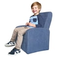 thumbnail image 1 of HomeRoots 397762 Fauteuil Inclinable Rembourré Confortable Bleu pour Enfants avec Rangement, 1 of 1