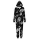 thumbnail image 2 of Family Halloween Pjs Matching Sets Halloween Print Long Sleeve Zippered One Piece Pajama Hooded Jumpsuit Winter Halloween Pjs Family Set, 2 of 3