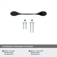 thumbnail image 6 of Amerock Ravino 3 inch Center-to-Center Oil-Rubbed Bronze Cabinet or Furniture Pull, 10 Pack, 6 of 6