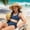 czb# Navy90, variant on CUZIBR Girls Swimsuits Bikini Set 2 Piece Solid Color Adjustable Strap Top Bathing Suit High Waist Bottoms Fashion Swimwear Summer Beach Pool Breathable Beachwear,Black,13 Years