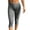 Black, variant on Women's Elastic Waist Plaid Cotton Fabric Slim Fit Capri Pants Cuffed Hem Comfortable and Breathable for Daily Wear