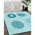 thumbnail image 2 of Ahgly Company Indoor Rectangle Patterned Electric Blue Area Rugs, 6' x 9', 2 of 6
