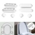 thumbnail image 4 of 4x Bidé Tapa de Inodoro Parachoques Almohadillas de Fijación Accesorios de Inodoro Universales Kit de Repuesto para El Baño Del Hogar 4 piezas, 4 of 8