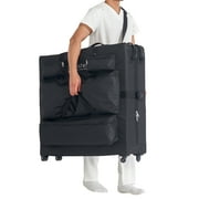 Master Massage Universal Wheeled Table Carry Case Bag With 4 Wheels for Massage Table With 5 Pockets, Black