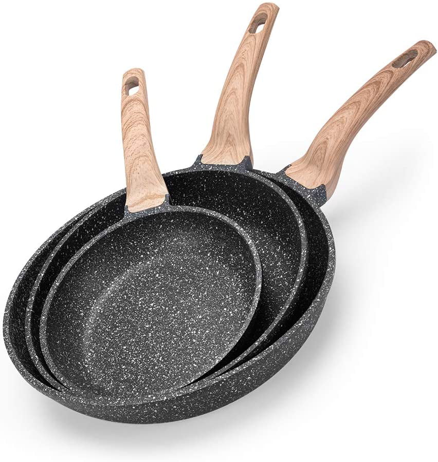 Nonstick Cookware Carote 8 Inch Nonstick Skillet Frying Pan Egg Pan Omelet Pan
