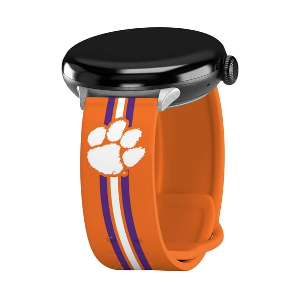 Clemson HD Unisex Watch Band Compatible with Google Pixel Watch (Long Stripes)