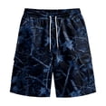 thumbnail image 5 of Delconic Men Realistic Tree Branch Camo Quick Dry Casual Cargo Shorts Skin Friendly Elastic Waist Deep Storage Side Pockets Short Trousers For Spring Summer Daily Blue S, 5 of 6
