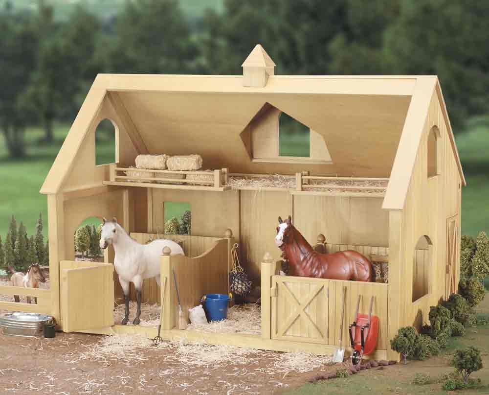 Breyer Traditional Deluxe Wood Horse Barn With Cupola Toy Model 1