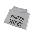 thumbnail image 4 of Surfer Surfing Wife Husband Wedding Hoodie, Gifts, Hooded Sweatshirt, 4 of 4