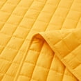 thumbnail image 3 of UNIKOME Lightweight 3 Piece Microfiber Coverlet Set Quilted Design, Yellow, Twin, 3 of 5