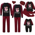 thumbnail image 1 of Pijamas familiares navideños a juego, conjuntos de pijamas de manga larga negros para mascotas, Navidad en julio, 1 of 4
