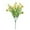 Yellow, variant on Artificial Flower Bush Realistic Fake Floral Bouquet Uv Resistant Faux Flowers For Outdoor Garden Decor(Watermelon Red-36.8Cm)