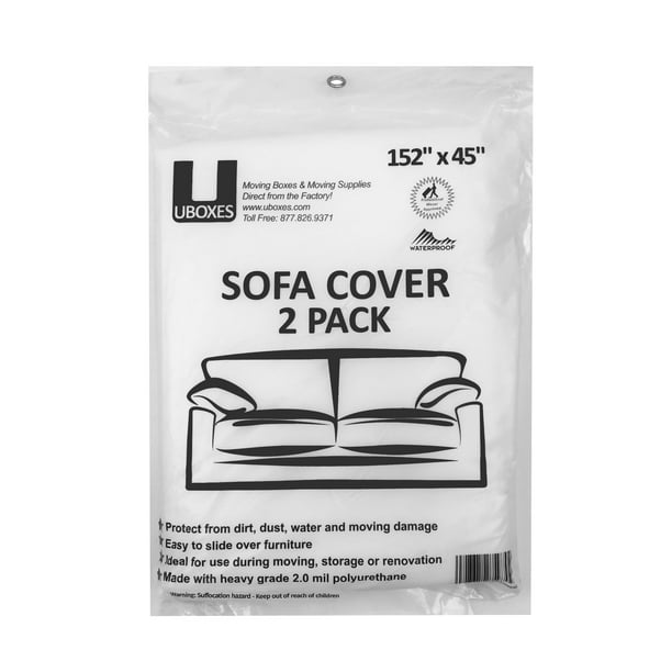 Uboxes 2 Sofa Covers 152 Quot X 45 Quot Moving Amp Storage Bags Walmart Com Walmart Com
