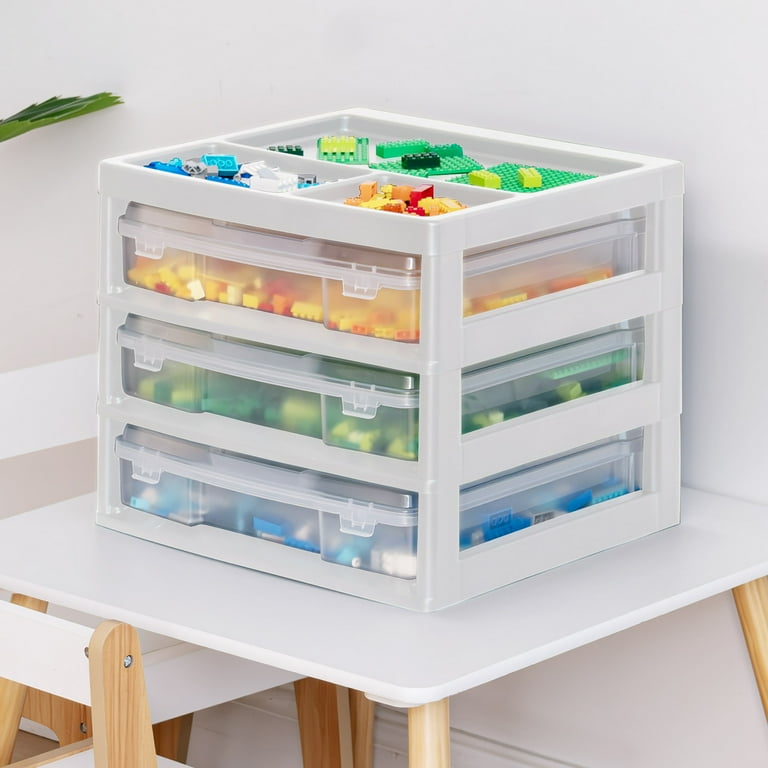 Iris Usa Iris Lego Storage IRIS USA Fits 12" X 12" Paper 3-Tier