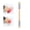 pink, variant on Professional Nail Art Double-Ended Sponge Brush, Crystal Handle with Round and Pointed Tips, Replacement Heads