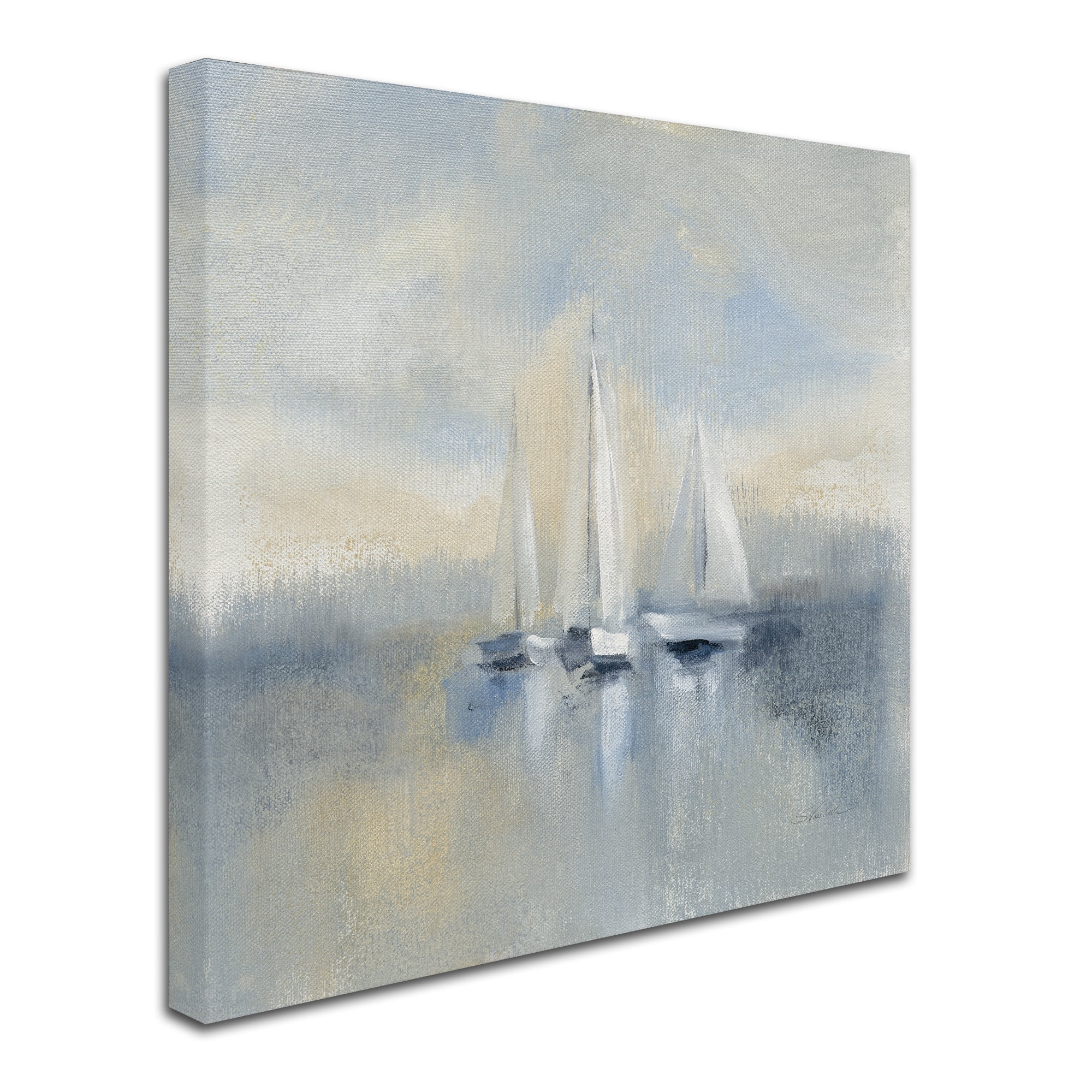 Trademark Fine Art 'Morning Sail I Blue' Canvas Art by Silvia Vassileva