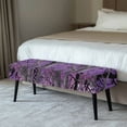 thumbnail image 2 of POLERO Sretch Bench Covers Slipcover Purple Hunting Camo Print Dining Bench Cover with Elastic Band Home Decoration Washable Rectangle Piano Chair Cover for Dining Room, Living Room, 2 of 7
