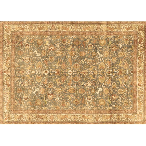 Ahgly Company Indoor Rectangle Persian Brown Traditional Area Rugs, 2' x 4'