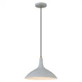 thumbnail image 3 of Henn & Hart PD0761 Barton Matte Gray Metal Pendant with Brass Accents, 3 of 11