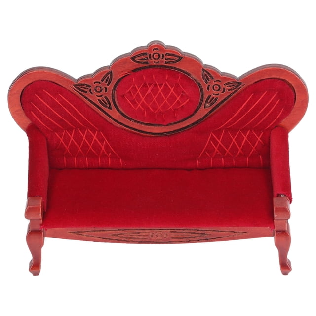Sofá De Muebles De Casa De Muñecas, Corte Preciso, Detalles Exquisitos, Sofá De Casa De Muñecas En Miniatura Educativo 1: 12 Para Sala De Estar