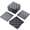 Gray, variant on 9 Pack Plastic Interlocking Deck Tiles, 12"x12" Waterproof Outdoor Flooring All Weather Use, Patio Floor Decking Tiles for Porch Poolside Balcony Backyard