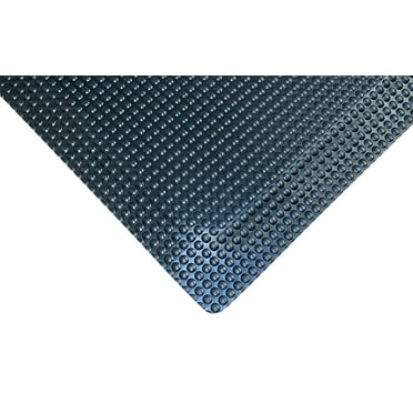 48" Wide, Rhino Mats, Reflex Anti-fatigue Double Sponged mat, Black, 1" Thick, Choose Length